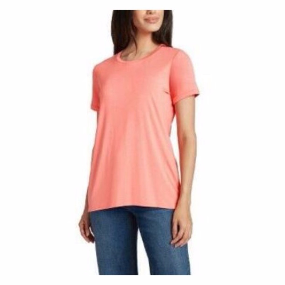 ELLEN TRACY TEE CORAL ROSE - *NEW W/TAGS